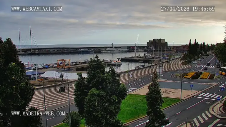 Still from the live camera at Funchal, Madeira
