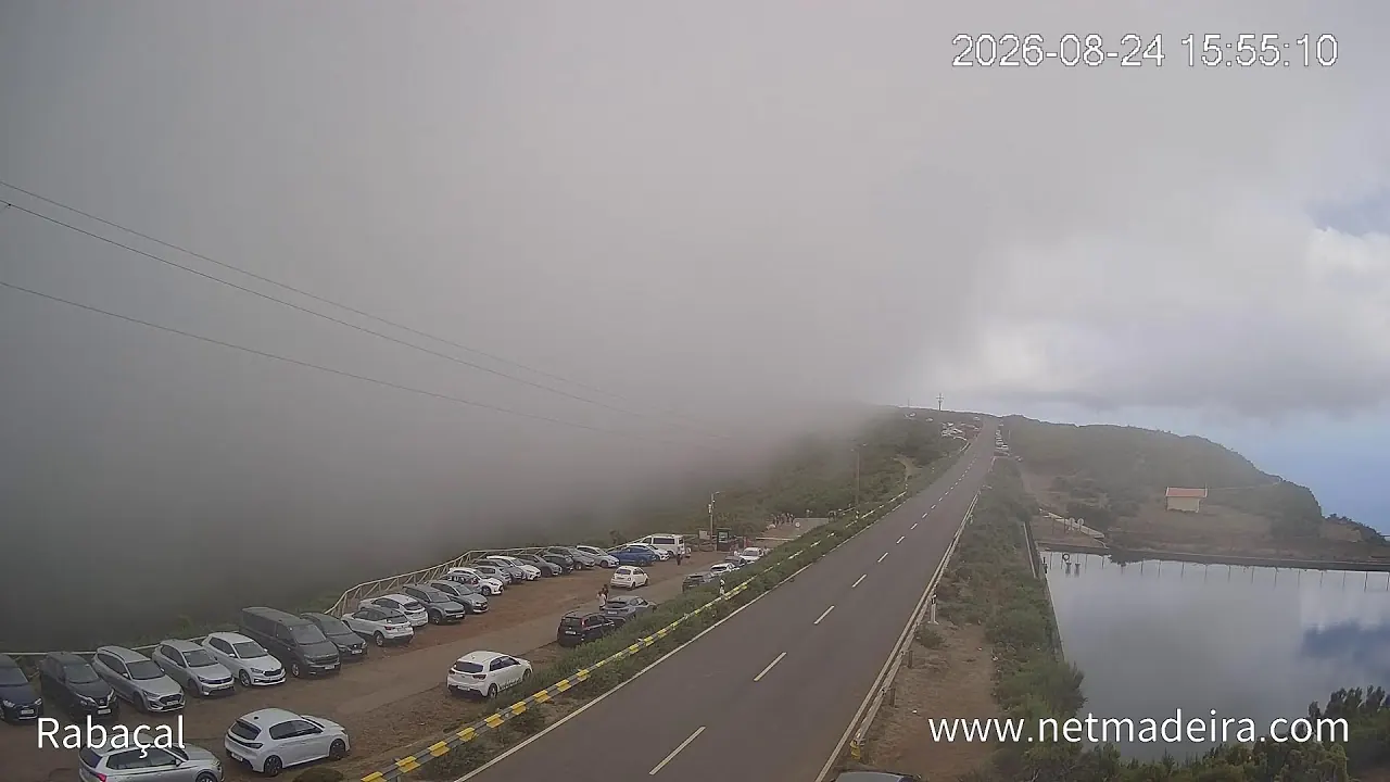 Still from the live camera at Rabaçal, Paul da Serra, Madeira